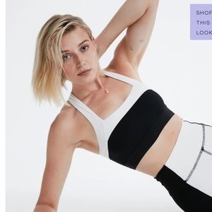 Tropic of C black and white sports bra